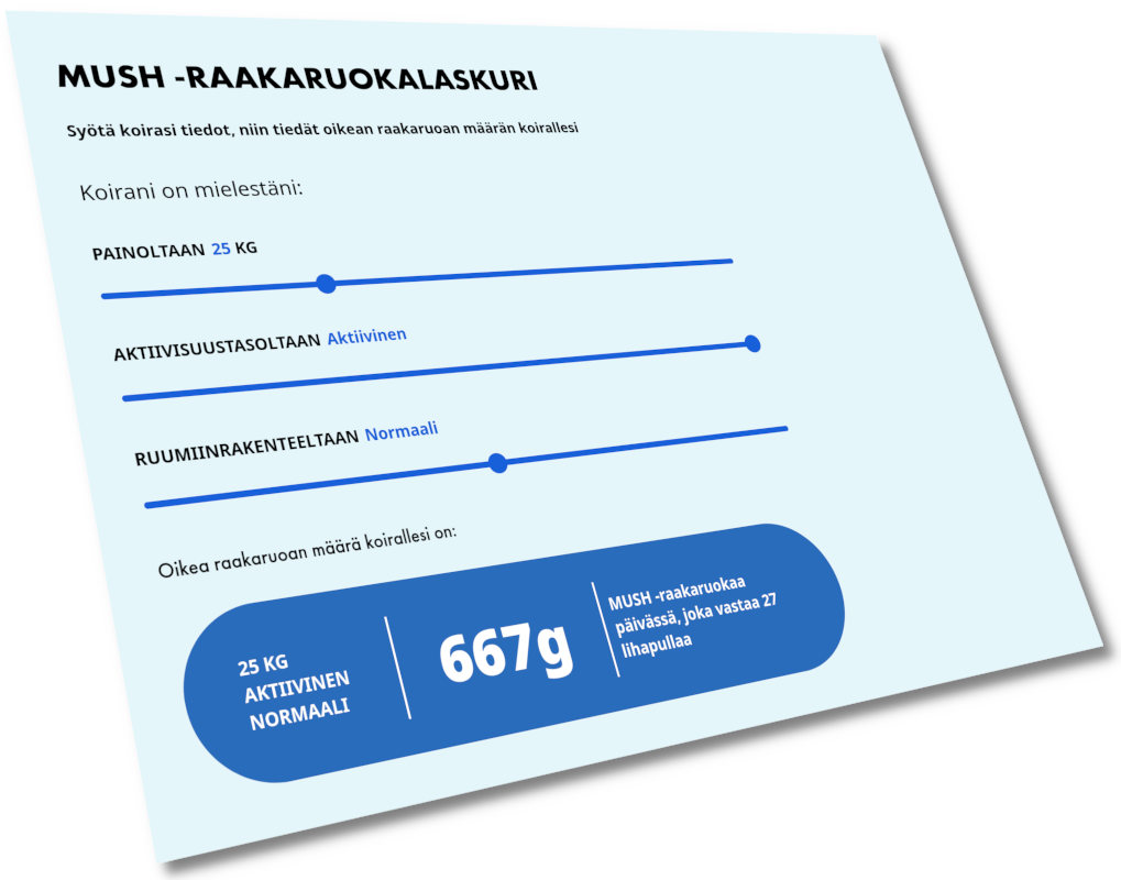 MUSH - RAAKARUOKALASKURI